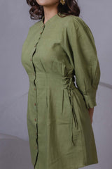 Olive Green Shirt Dress