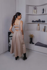 Beige Midi dress