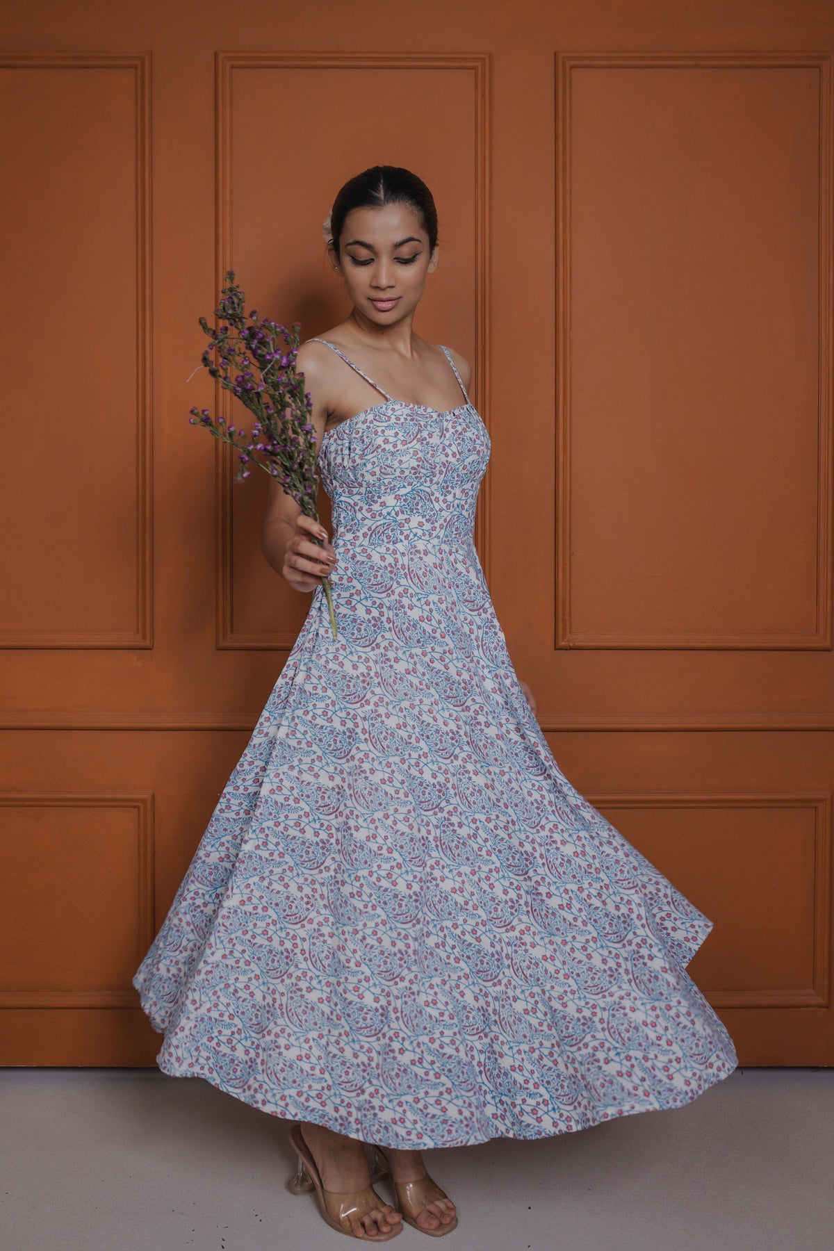 Meadow Corset Midi Dress